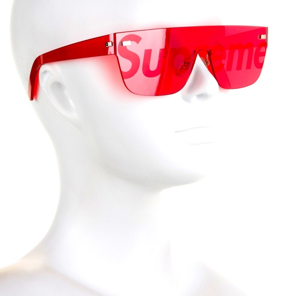 Louis Vuitton Red 1.1 Millionaires Mask Shield Sunglasses Louis